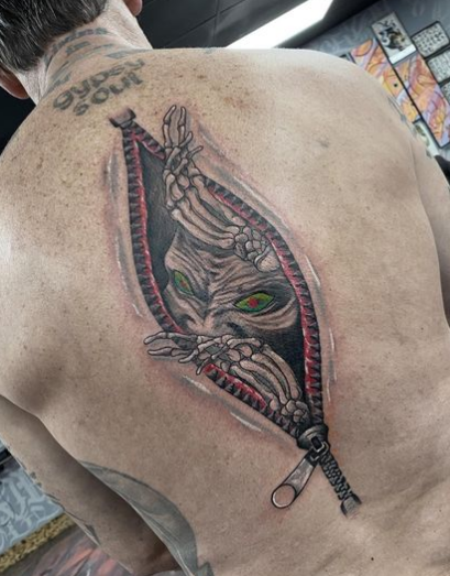 75 Zipper Tattoo Designs – Making A Bold Statement - Psycho Tats